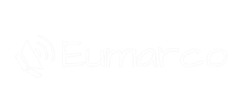 Logo Eumarco-ícone e nome.