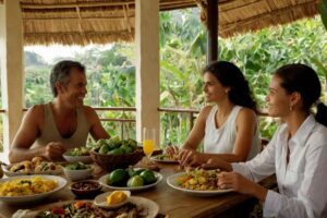 Cozinha fusion e alimentação consciente.