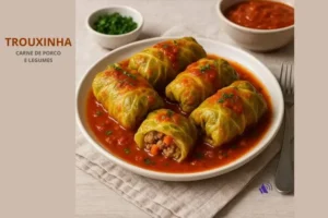 Repolho com carne e legumes