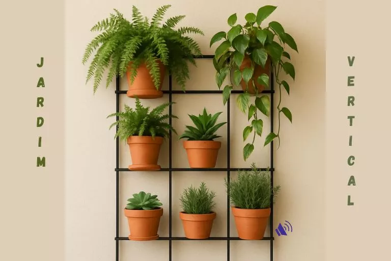 Jardim vertical em casa