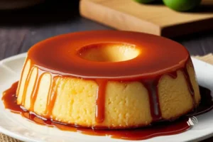 Pudim de leite sabor café