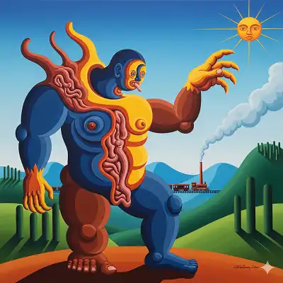 Tarsila do Amaral, obra da fase antropomórfica.